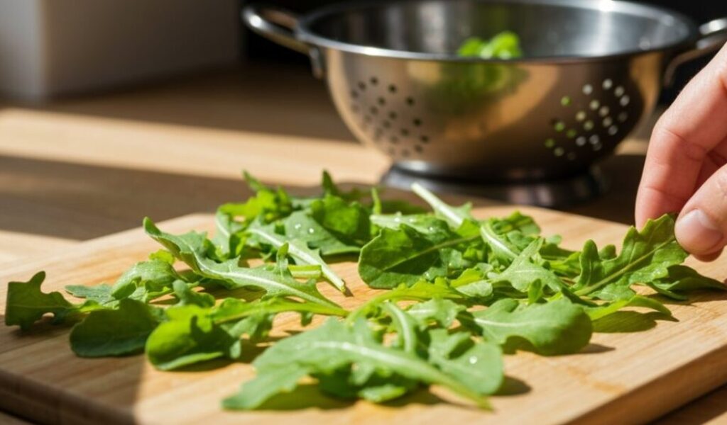 Rucola während der Schwangerschaft waschen