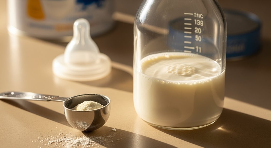 Flaschenfütterung mit Formel