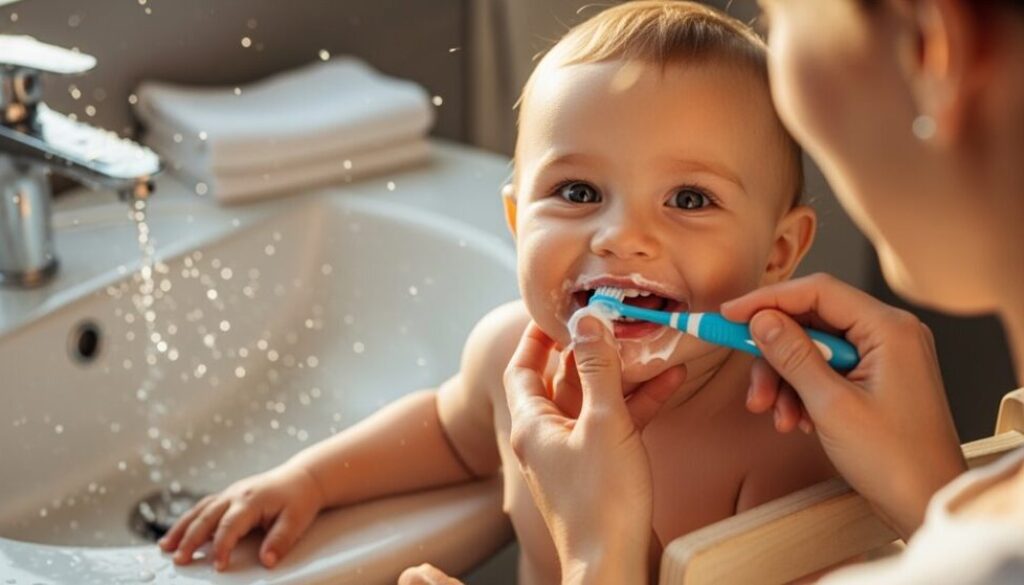 bürste zweimal täglich babys