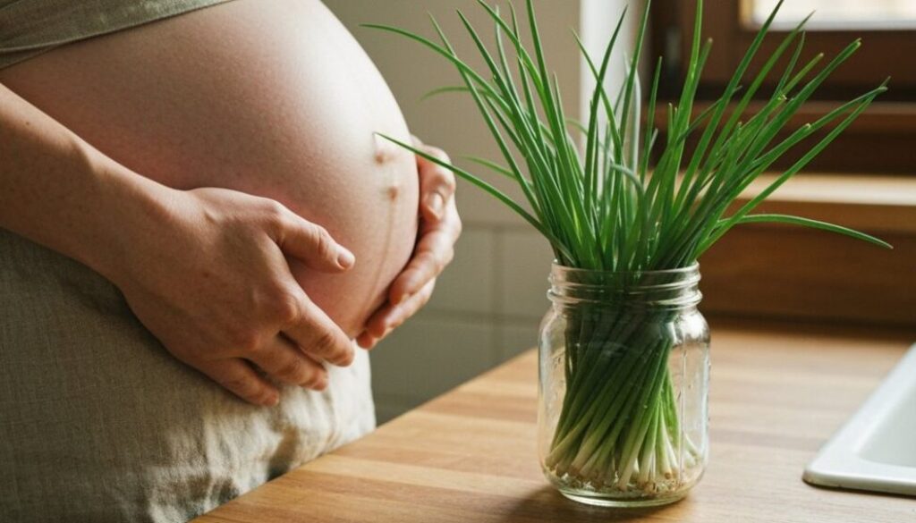 Schnittlauch während der Schwangerschaft sicher