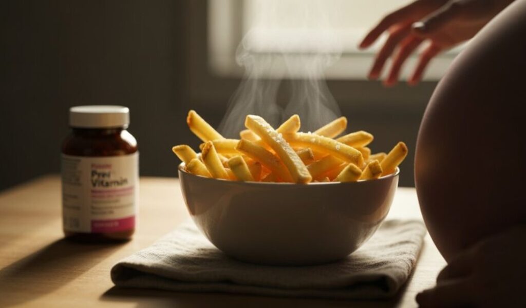 Heißhunger auf Pommes während der Schwangerschaft