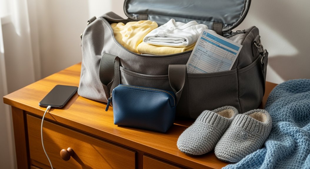 wesentliche Gegenstände für die Geburt