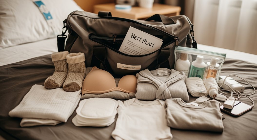 wesentliche Gegenstände für die Geburt