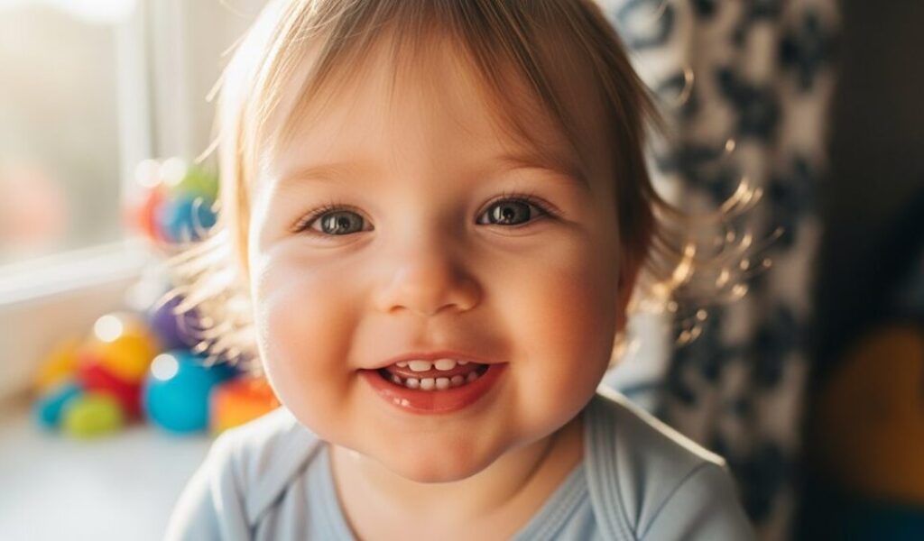 Lücke zwischen den Milchzähnen