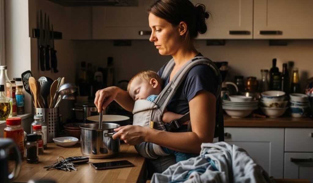 gute Mutter tut alles