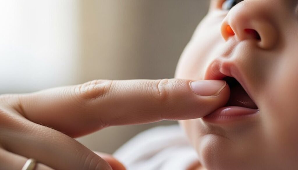 Zahnfleischmassage bei Zahnungsbeschwerden