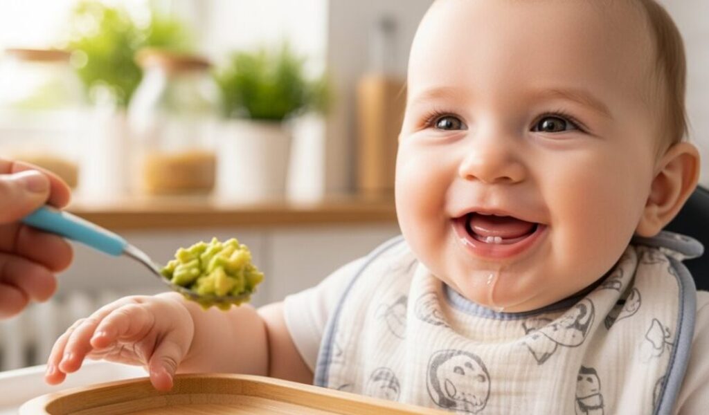 die Einführung von Beikost reduziert das Sabbern