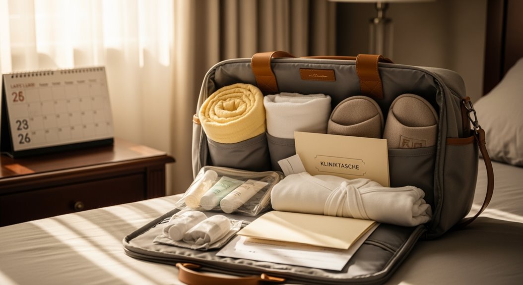 packen Sie Ihre Kliniktasche frühzeitig