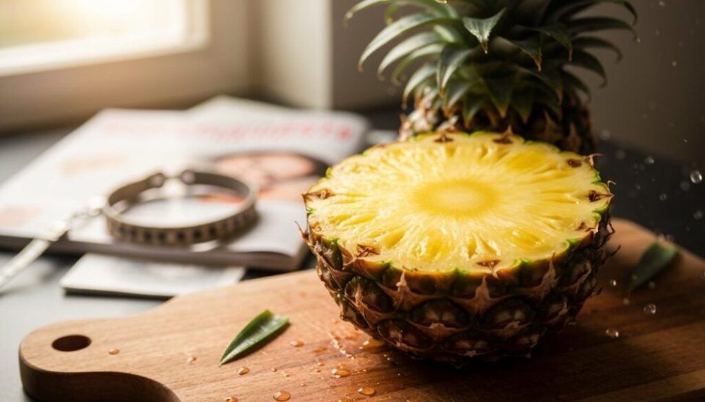 Ananas, die Wehen auslöst — Mythos