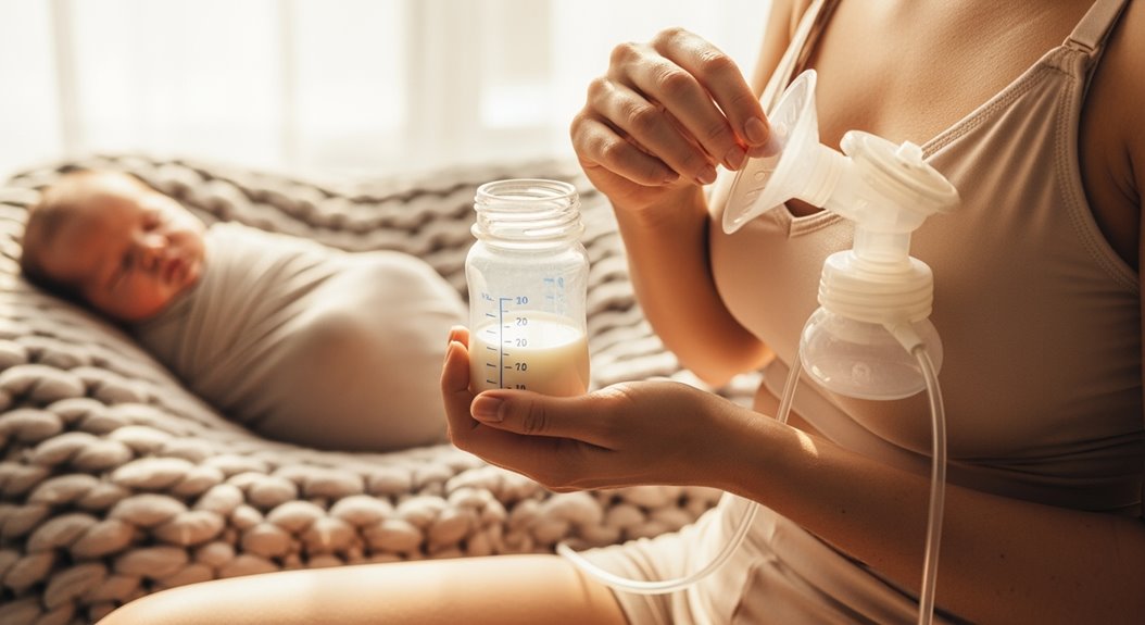 Abpumpen von Muttermilch Techniken