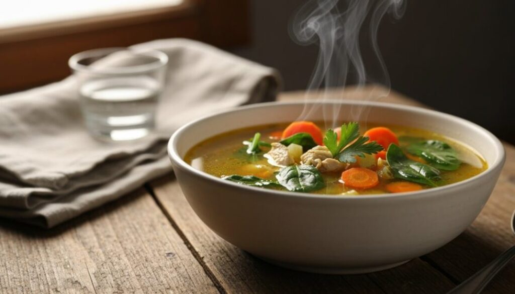 Suppe für schwangere Mütter