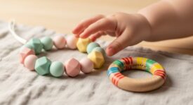 teething necklace vs ring -> Zahnungs-Halskette vs Ring