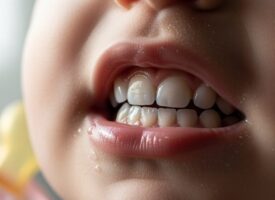 weiße Flecken auf den Zähnen des Babys