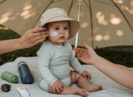 Sonnenschutz für Babys im Freien