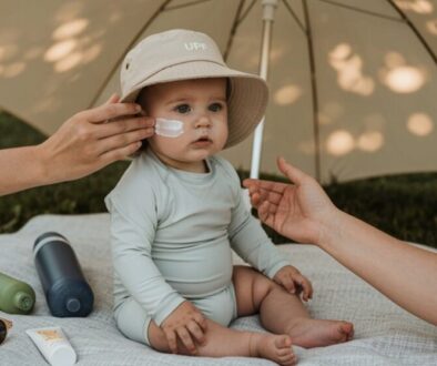 Sonnenschutz für Babys im Freien