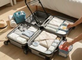Packtipps für Reisen mit Baby