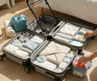 Packtipps für Reisen mit Baby