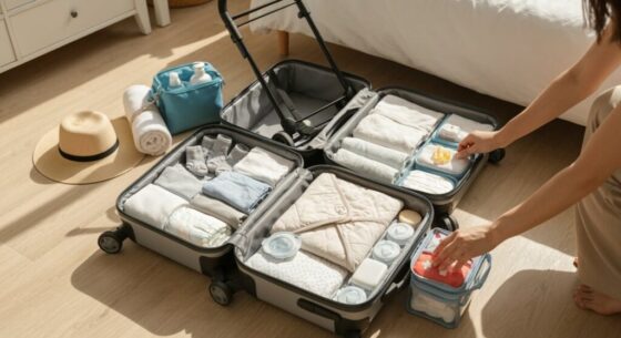 Packtipps für Reisen mit Baby