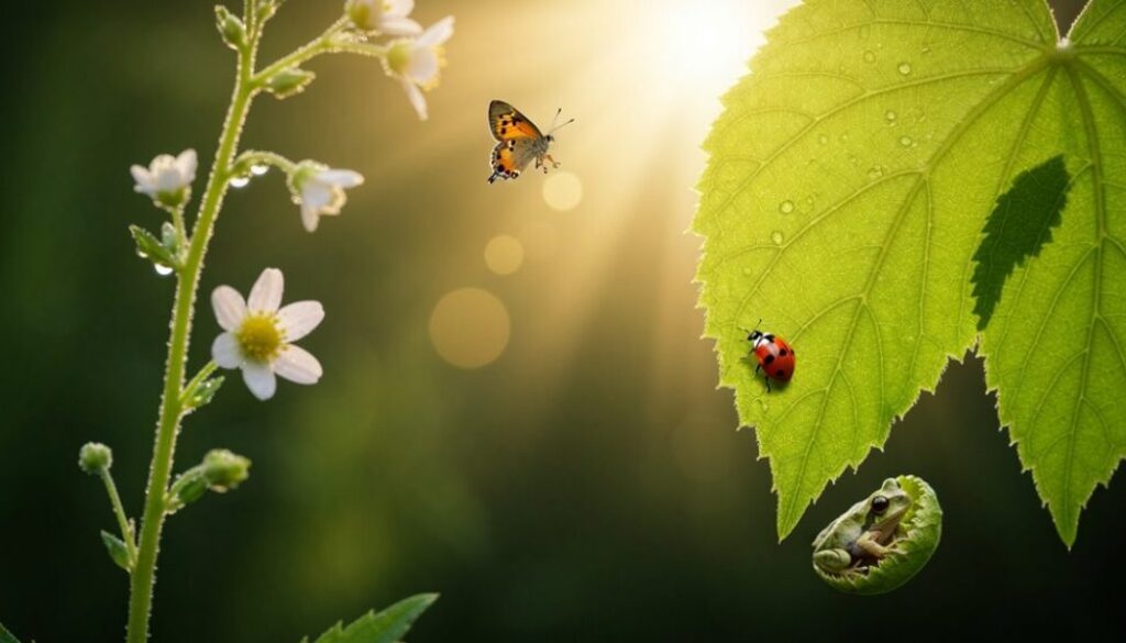 Naturerkundung Blätter Blumen Tiere