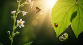 Naturerkundung Blätter Blumen Tiere