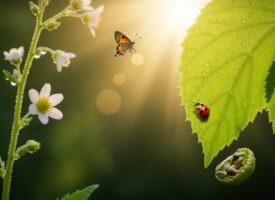 Naturerkundung Blätter Blumen Tiere