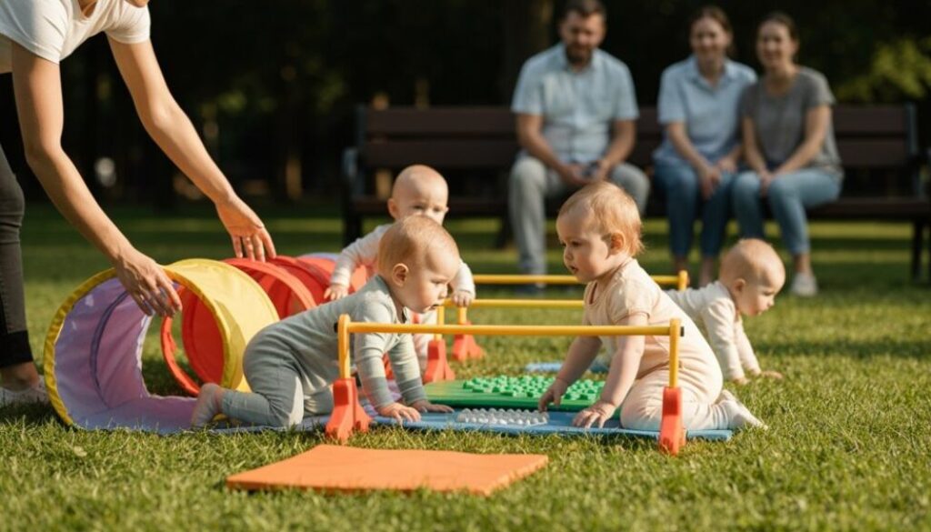 Outdoor-Bewegungsspiele für Babys