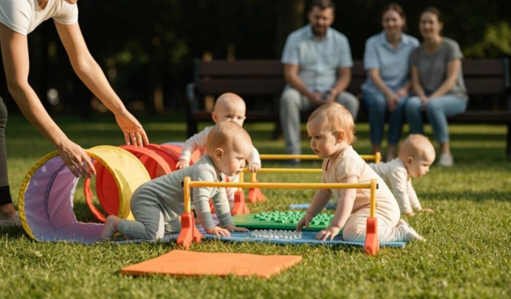 Outdoor-Bewegungsspiele für Babys