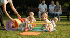 Outdoor-Bewegungsspiele für Babys