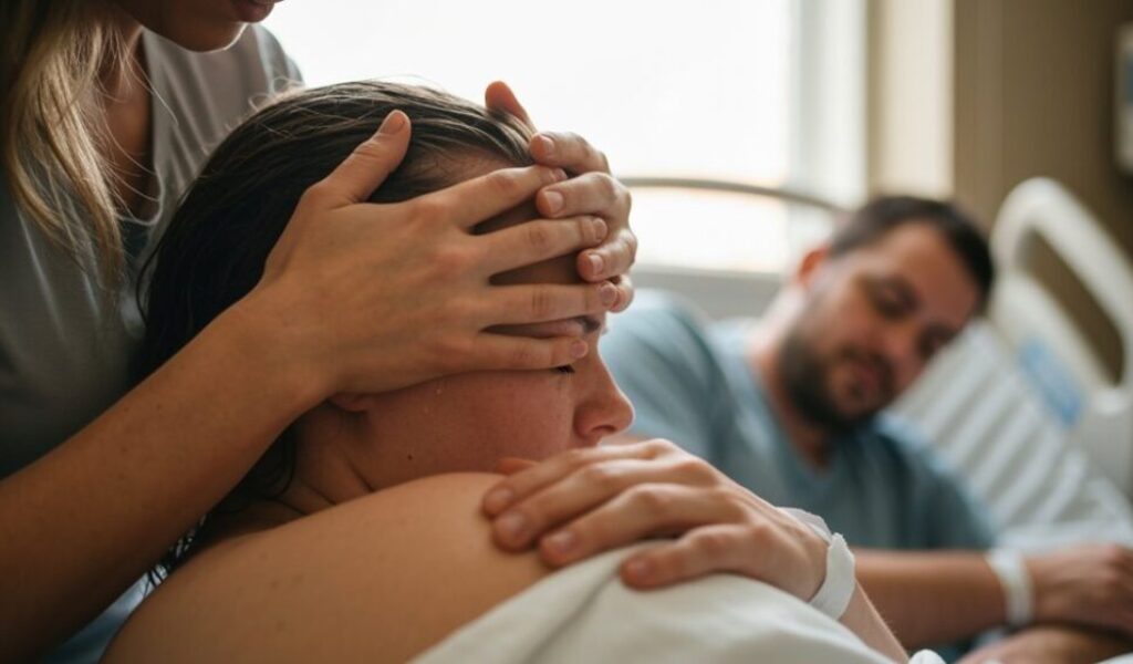 emotionale Unterstützung während der Geburt