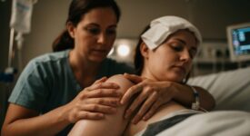 unterstützt Frauen während der Geburt