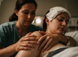 unterstützt Frauen während der Geburt